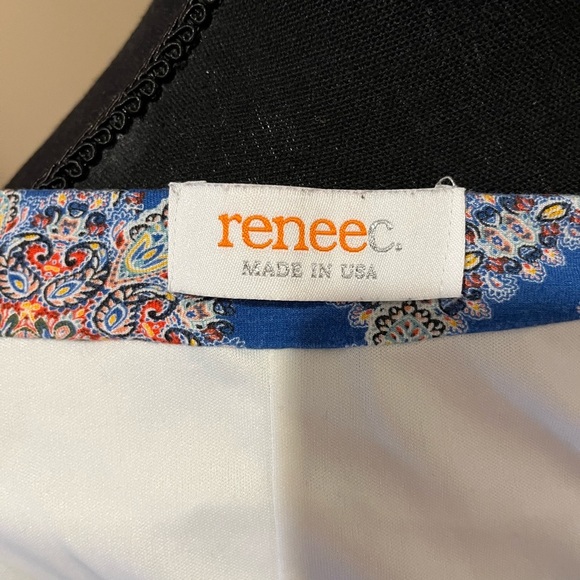 Renee C Jessica Printed Swing Skirt, size Small - Picture 3 of 4
